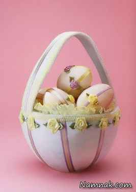 تزیین تخم مرغ سفره هفت سین با گل